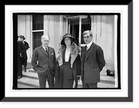 Historic Framed Print, Howard Chandler Christie, Mrs. C. & Geo. Christian, 4/24/22,  17-7/8" x 21-7/8"