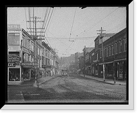 Historic Framed Print, Main Street, Gloucester, Mass.,  17-7/8" x 21-7/8"