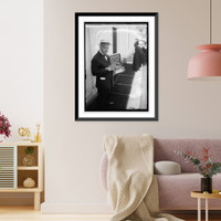 Historic Framed Print, Chief Clerk Mooney of P.O., 5/20/22,  17-7/8" x 21-7/8"