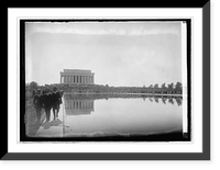 Historic Framed Print, Dedication, Lincoln Memorial, 5/30/22,  17-7/8" x 21-7/8"