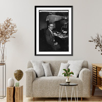 Historic Framed Print, Dr. Maurice C. Hall, 6/15/22,  17-7/8" x 21-7/8"