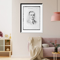 Francis B. Harrison, portrait bust, Antique Poster