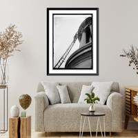 Historic Framed Print, Painting Capitol dome, 8/26/22,  17-7/8" x 21-7/8"