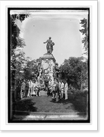 Sons of revolution at statue of LaFayette, 9/5/22, Historic Reproduction