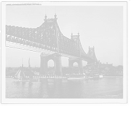 Historic Framed Print, Blackwell's Island [i.e. Queensboro] Bridge, New York, N.Y.,  17-7/8" x 21-7/8"