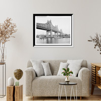 Historic Framed Print, Blackwell's Island [i.e. Queensboro] Bridge, New York, N.Y.,  17-7/8" x 21-7/8"