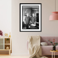Historic Framed Print, Adm'l R.E Coonty & Comdr. R.S. Green, 10/26/22,  17-7/8" x 21-7/8"