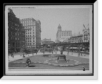 Historic Framed Print, Washington St. from Fulton, Brooklyn, N.Y.,  17-7/8" x 21-7/8"