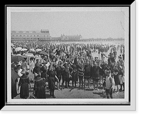 Historic Framed Print, Hands up on the beach at Atlantic City, N.J.,  17-7/8" x 21-7/8"