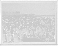 Historic Framed Print, Hands up on the beach at Atlantic City, N.J.,  17-7/8" x 21-7/8"