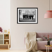 Historic Framed Print, [Benton M. French, Adison T. Smith, and group], 11/24/22,  17-7/8" x 21-7/8"