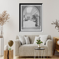 Historic Framed Print, Corridor, 3rd floor, Worcester Art Museum,  17-7/8" x 21-7/8"