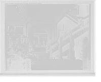Historic Framed Print, Corridor and staircase, 2nd floor, Worcester Art Museum,  17-7/8" x 21-7/8"