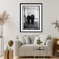 Historic Framed Print, Senator Simmons & Overman, 1/18/23,  17-7/8" x 21-7/8"