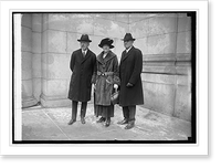 Judge Sanford, Mrs. & Mr. Hubert F. Fisher, 2/6/23, Vintage Print