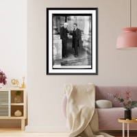 Historic Framed Print, Thos. S. Butler & Theo. Roosevelt, 2/14/23,  17-7/8" x 21-7/8"