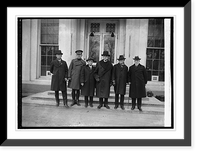 Historic Framed Print, War Veteran's group, 2/15/23,  17-7/8" x 21-7/8"