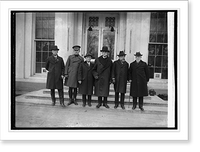 Historic Framed Print, War Veteran's group, 2/15/23,  17-7/8" x 21-7/8"
