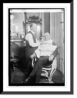 Joe Cameron being shaved, 1923, Antique Poster