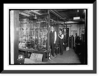 Historic Framed Print, Helium gas storing, 3/8/23,  17-7/8" x 21-7/8"