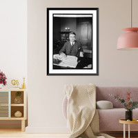 Historic Framed Print, Dr. Royal S. Copeland, [3/7/23],  17-7/8" x 21-7/8"