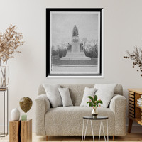 Historic Framed Print, Frederick William Steuben memorial, Washington, D.C.,  17-7/8" x 21-7/8"