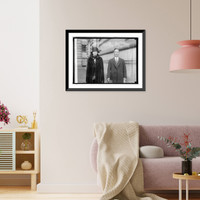 Historic Framed Print, Arata Aoki & wife,  17-7/8" x 21-7/8"