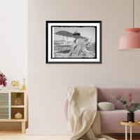 Historic Framed Print, Commander Juan Leguir, 4/25/23,  17-7/8" x 21-7/8"