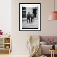 Historic Framed Print, Col. J.M. Meekins & Hon. W.S. Graham, 8/16/23,  17-7/8" x 21-7/8"