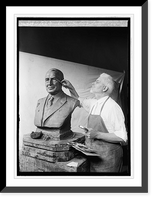 Historic Framed Print, U.S.J. Dunbar & Harding bust, 9/27/23 - 2,  17-7/8" x 21-7/8"