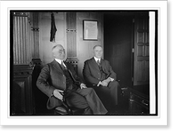 Historic Framed Print, Wallace R. Farrington & Dr. Hubert Work, 10/9/23,  17-7/8" x 21-7/8"