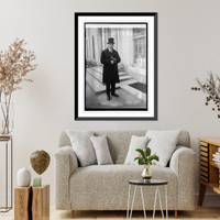 Historic Framed Print, Leonard Astrom, 10/9/23,  17-7/8" x 21-7/8"
