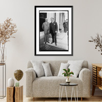 James Rolph and Chief Daniel J. O'Brien of San Francisco, 6/6/23, Vintage Print