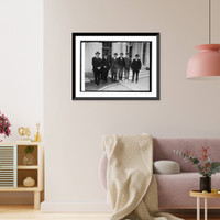 Historic Framed Print, Gridiron Club group, 10/17/23,  17-7/8" x 21-7/8"