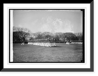Historic Framed Print, Marines in White Lot,  17-7/8" x 21-7/8"