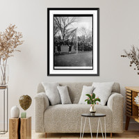 Historic Framed Print, Marines review White Lot,  17-7/8" x 21-7/8"