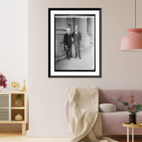 Historic Framed Print, Sen. Wm. B. McKinley & Medill McCormick, [12/14/23],  17-7/8" x 21-7/8"