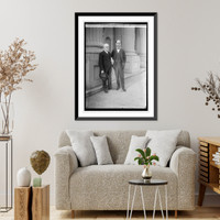 Historic Framed Print, Sen. Wm. B. McKinley & Medill McCormick, [12/14/23],  17-7/8" x 21-7/8"