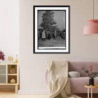 Historic Framed Print, Community Christmas tree, 12/24/23 - 2,  17-7/8" x 21-7/8"