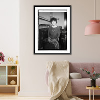 Historic Framed Print, Miss Esther Everett Lape, 1/23/24,  17-7/8" x 21-7/8"