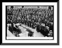 Harding memorial ceremonies, 2/27/24 - 3, Antique Print