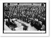 Harding memorial ceremonies, 2/27/24 - 3, Antique Print