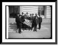 W.J. Jones & flag, 3/4/24, Vintage Print