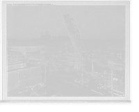 Historic Framed Print, Superior Street [i.e. Avenue] viaduct and lift bridge, Cleveland, O[hio],  17-7/8" x 21-7/8"