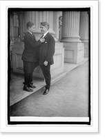 Historic Framed Print, Sen. Copeland & page boy, 3/31/24,  17-7/8" x 21-7/8"