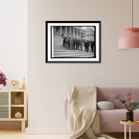 Historic Framed Print, Sal Bloom & group, 4/11/24 - 2,  17-7/8" x 21-7/8"