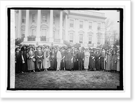 Mrs. Coolidge & members of Pi Beta Phi, 4/11/24, Antique Poster