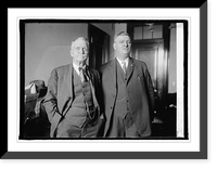 Historic Framed Print, Chas. F. Myton & Bill Tilghman, 4/11/24,  17-7/8" x 21-7/8"