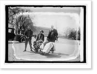 Sen. Ball with Mr. & Mrs. Geo. A. Naulty, 4/19/24, Vintage Wall Art