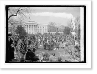 Historic Framed Print, Easter egg rolling, [Washington, D.C.], 4/21/24 - 4,  17-7/8" x 21-7/8"